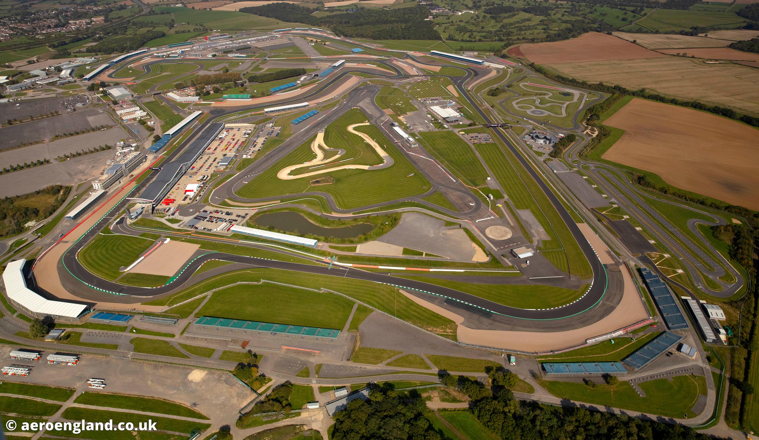 Silverstone Race Track Aerial View