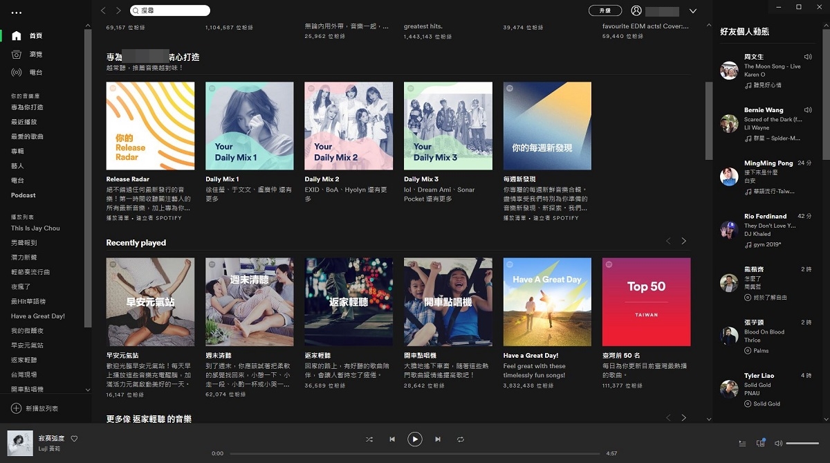 Trend visualization for spotify 免費