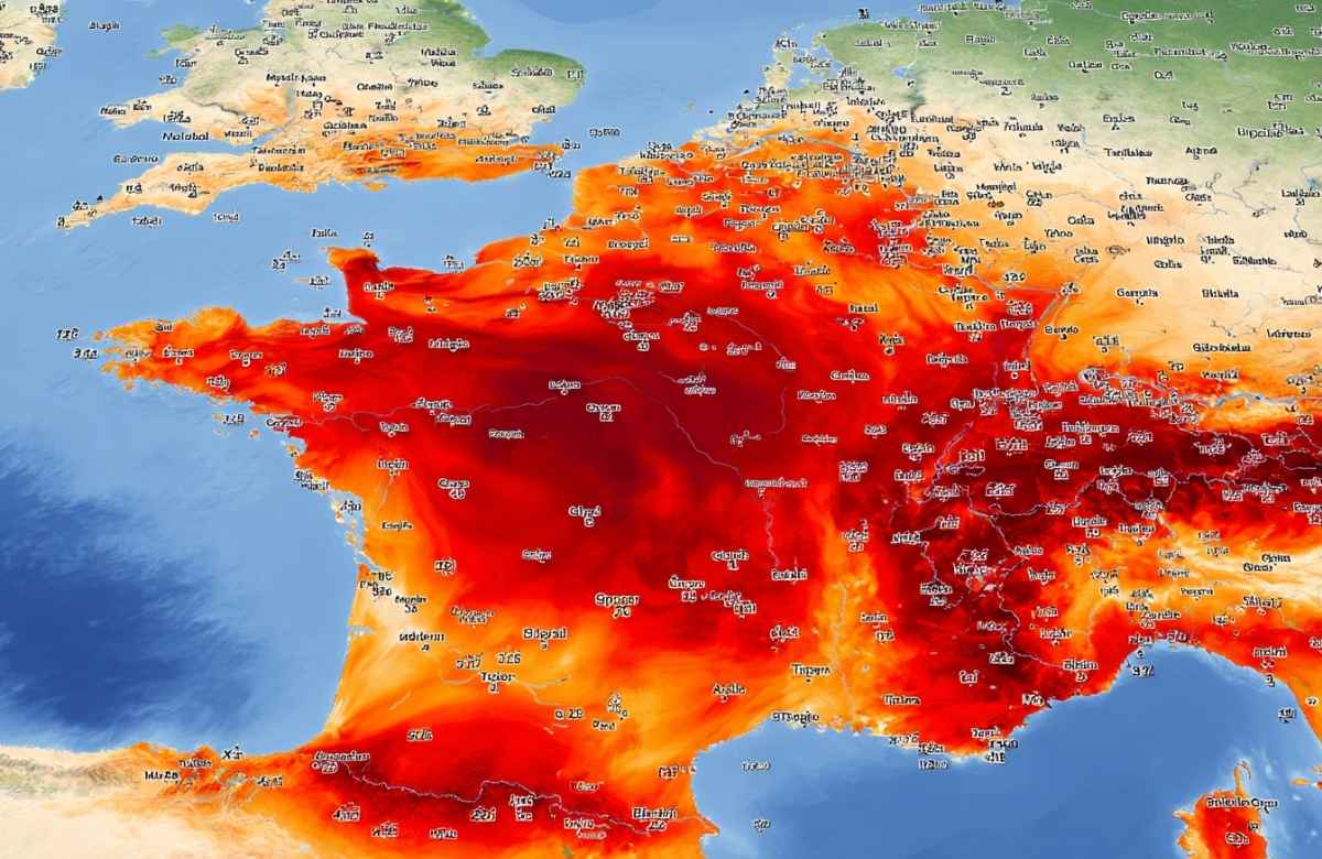 Trend visualization for temperatures canicule