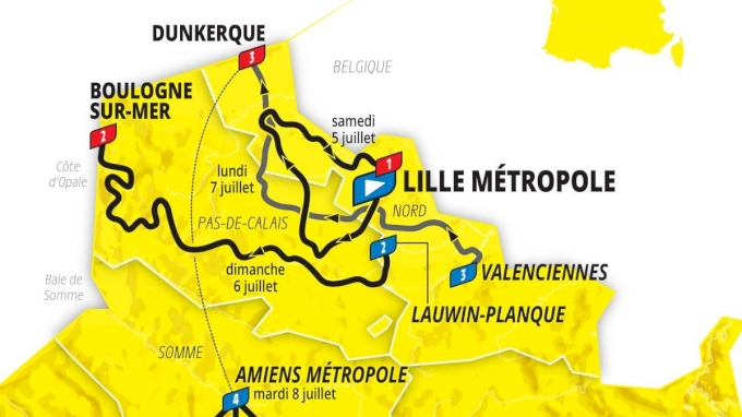 Trend visualization for tour de france lille