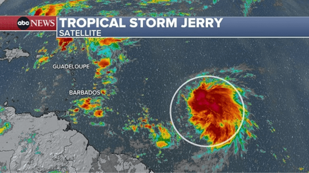 tropical storm jerry satellite