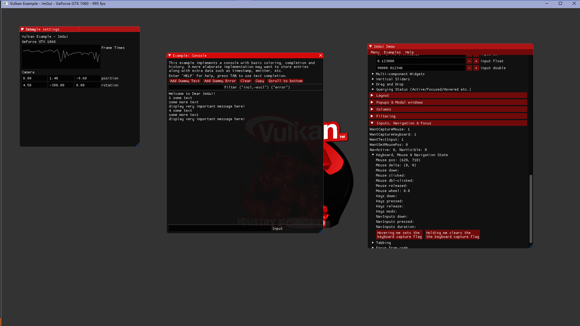 Vulkan Example Screenshot