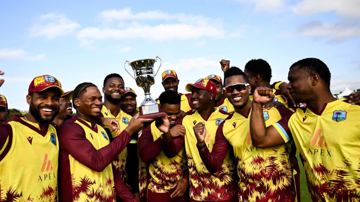 Trend visualization for west indies vs ireland