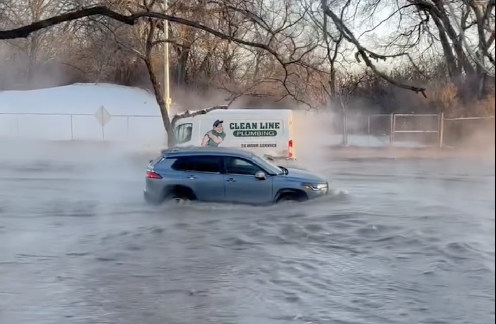 Trend visualization for winnipeg main street water main break