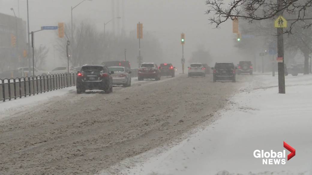 Winter Storm Alert Over Toronto Skyline