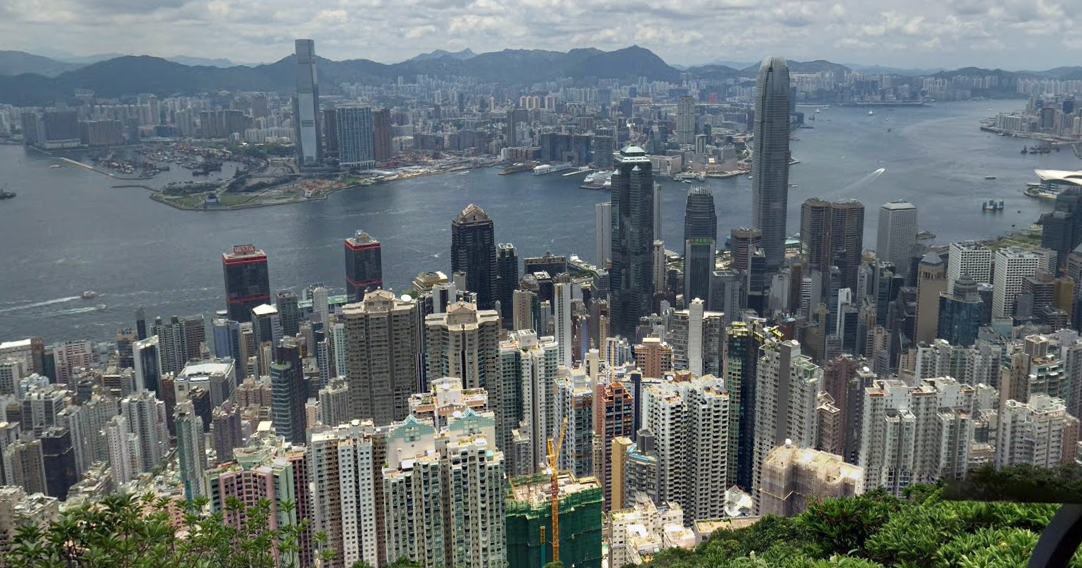 香港の都市景観と金融街